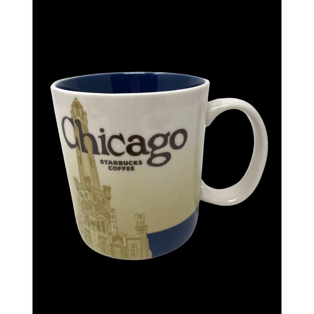 Starbucks Chicago Coffee Mug 16‎ oz Global Icon City Collectors Series 2012